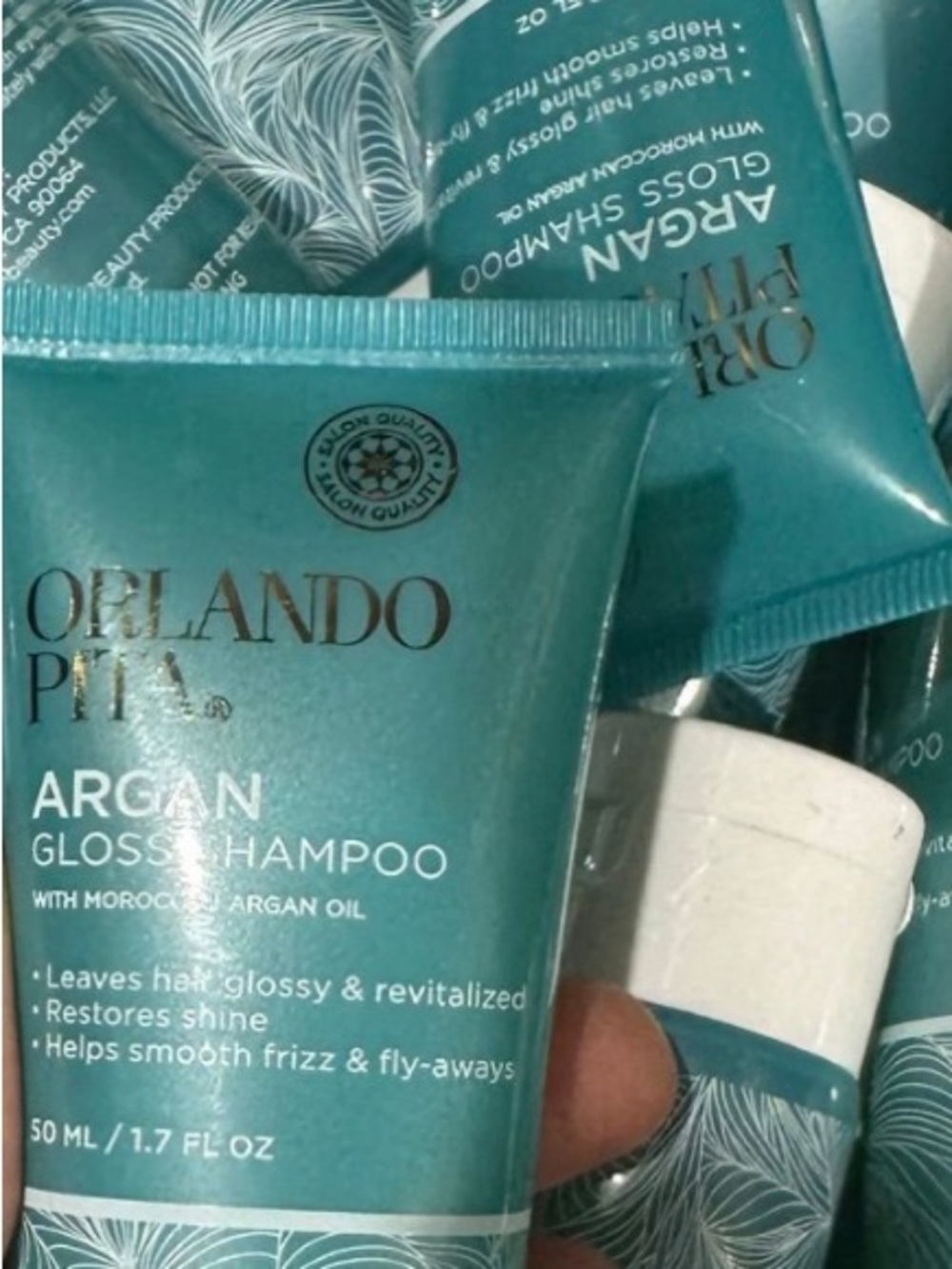 4pk Orlando Pita Travel Shampoo With Moroccan & Argan Oil